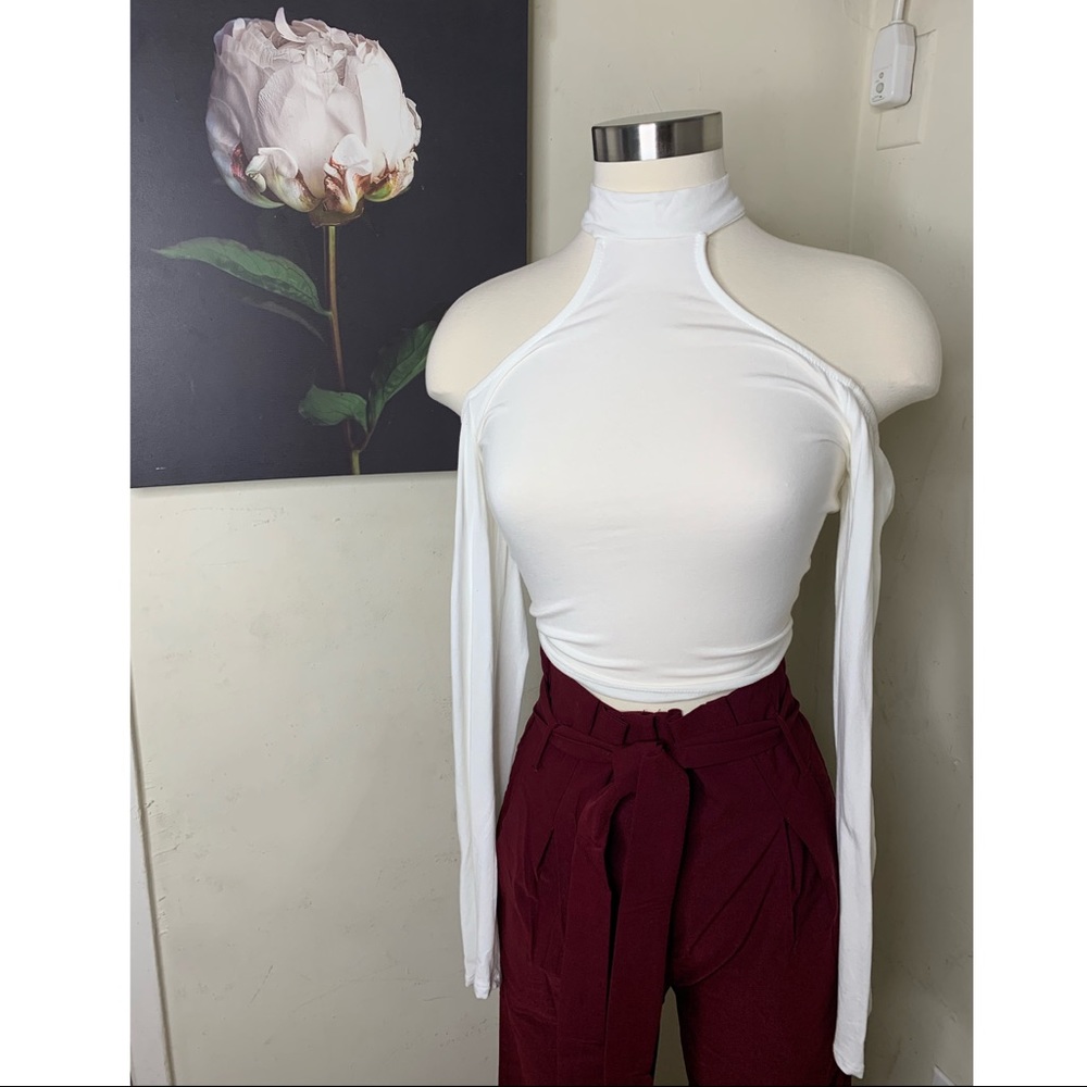 Long sleeve crop top